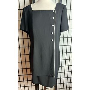Vintage Randi Mae Black Tiered Dress